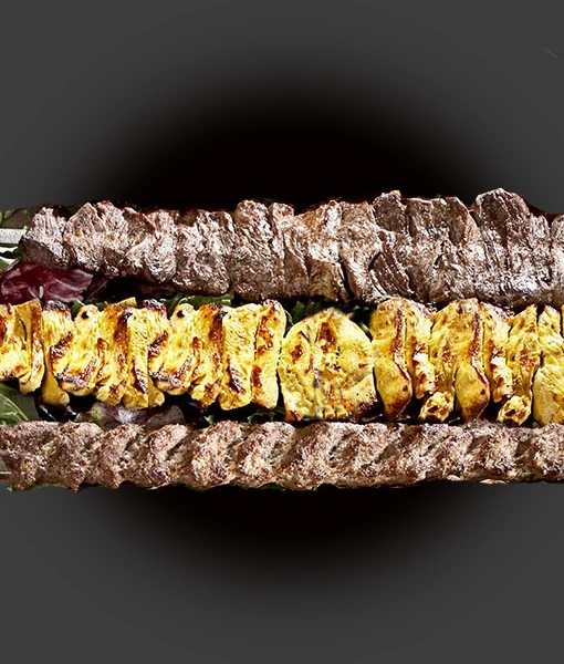 Family Specialties kebab dish